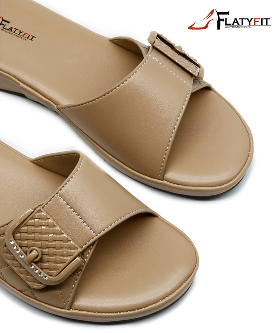 Flaty-Fit[FF2]579-Beige-Womens-Sandal-37