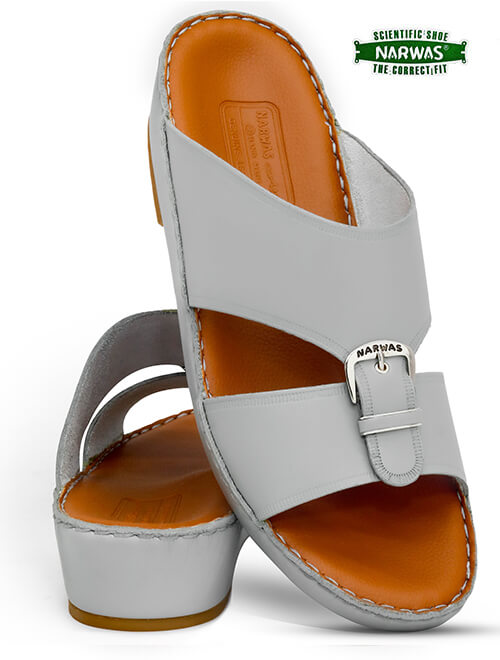 Narwas 2000[NG110] Gray Gents Arabic Sandal