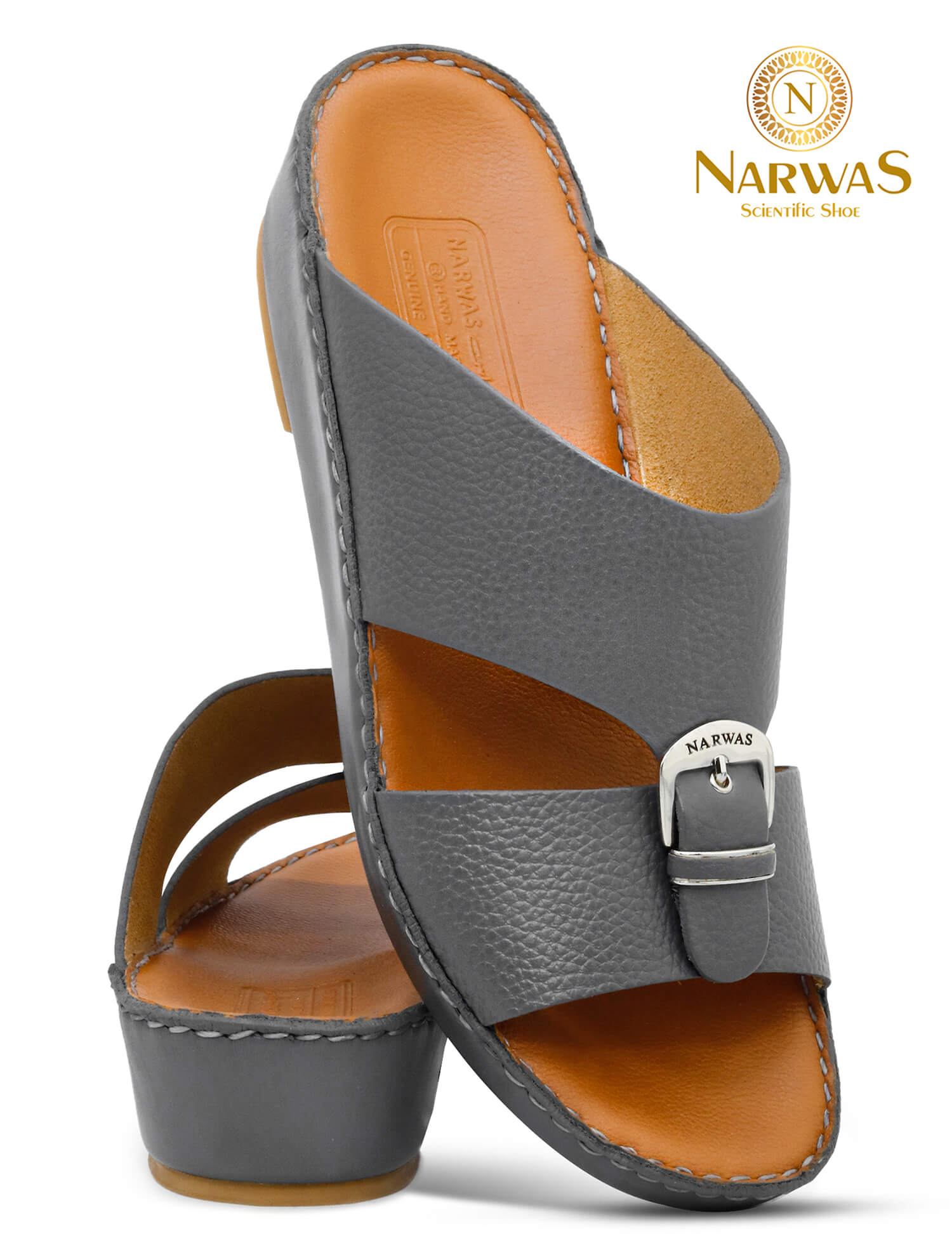 Narwas [NG158] 410 Gray Gents Sandal