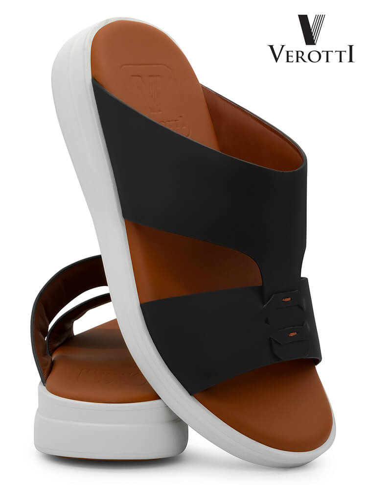 Verotti[X543]VTTW-07 Black Gents Arabic Sandal