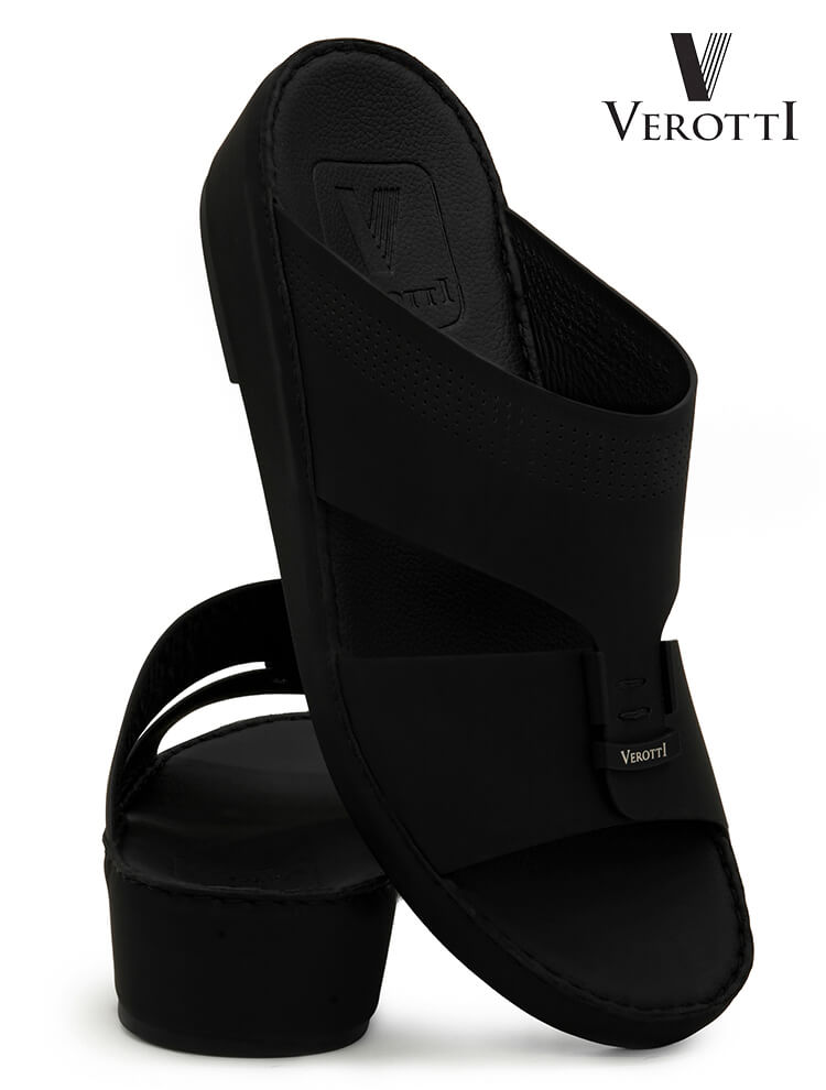 Verotti[X564]VTS-125 Full Black Gents Arabic Sandal