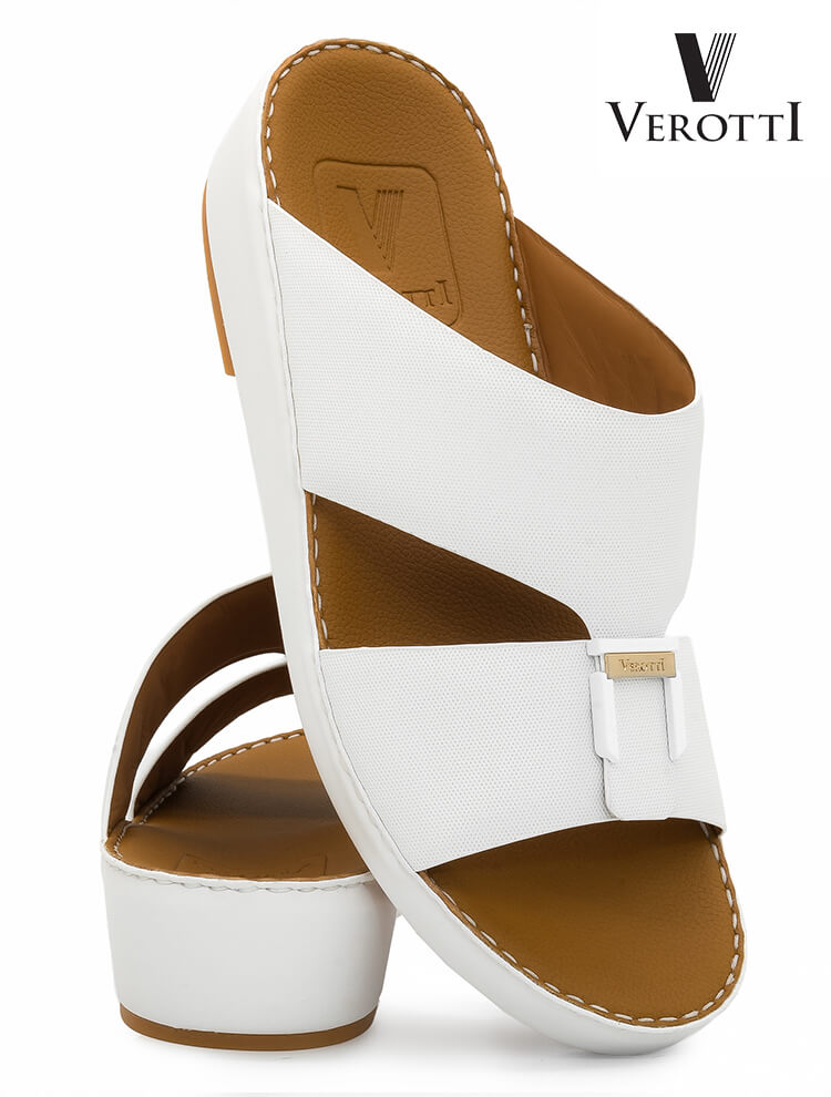 Verotti[X584]VTS-121 White Gents Arabic Sandal