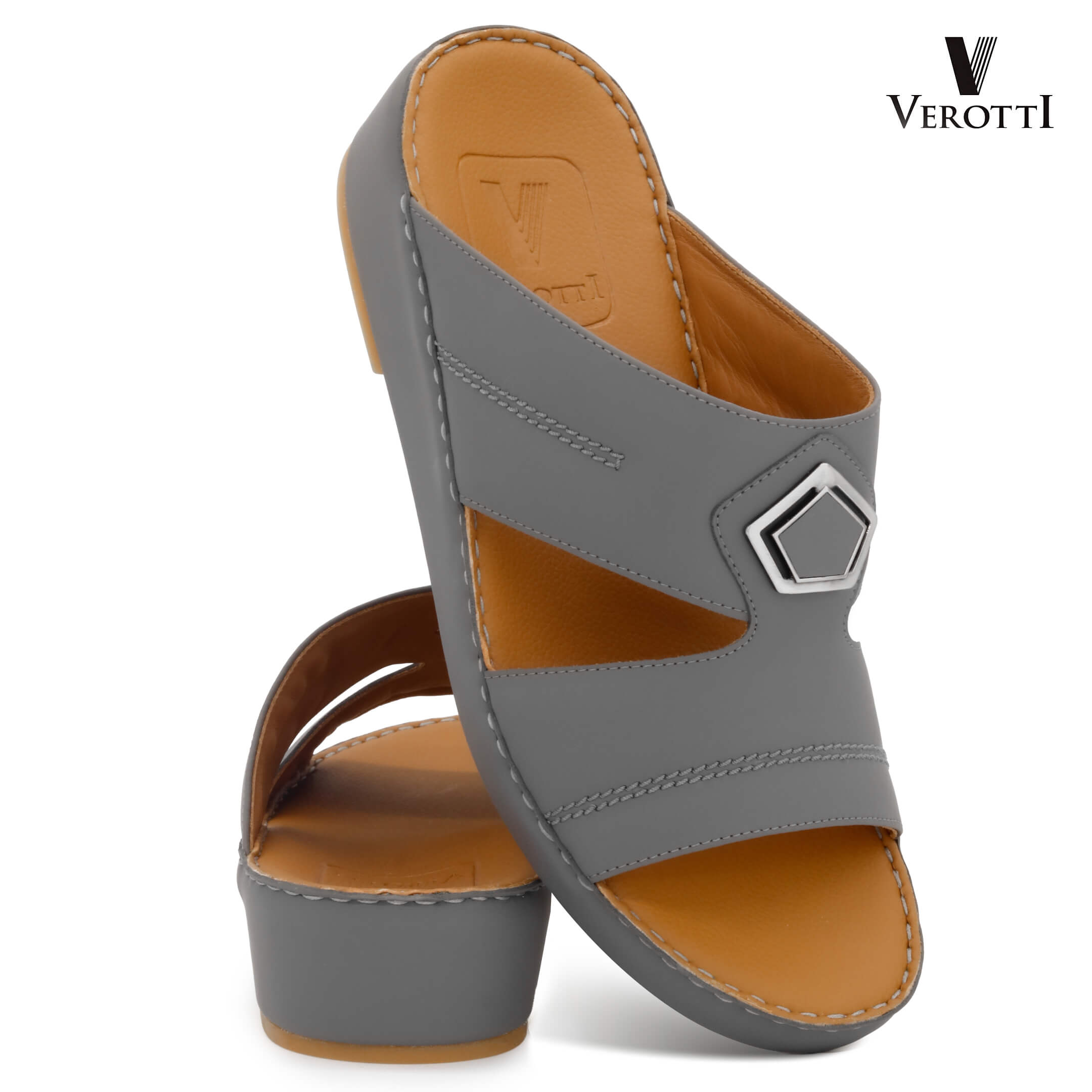 Verotti[X515]V-132-Gray-Gents-Arabic-Sandal-40