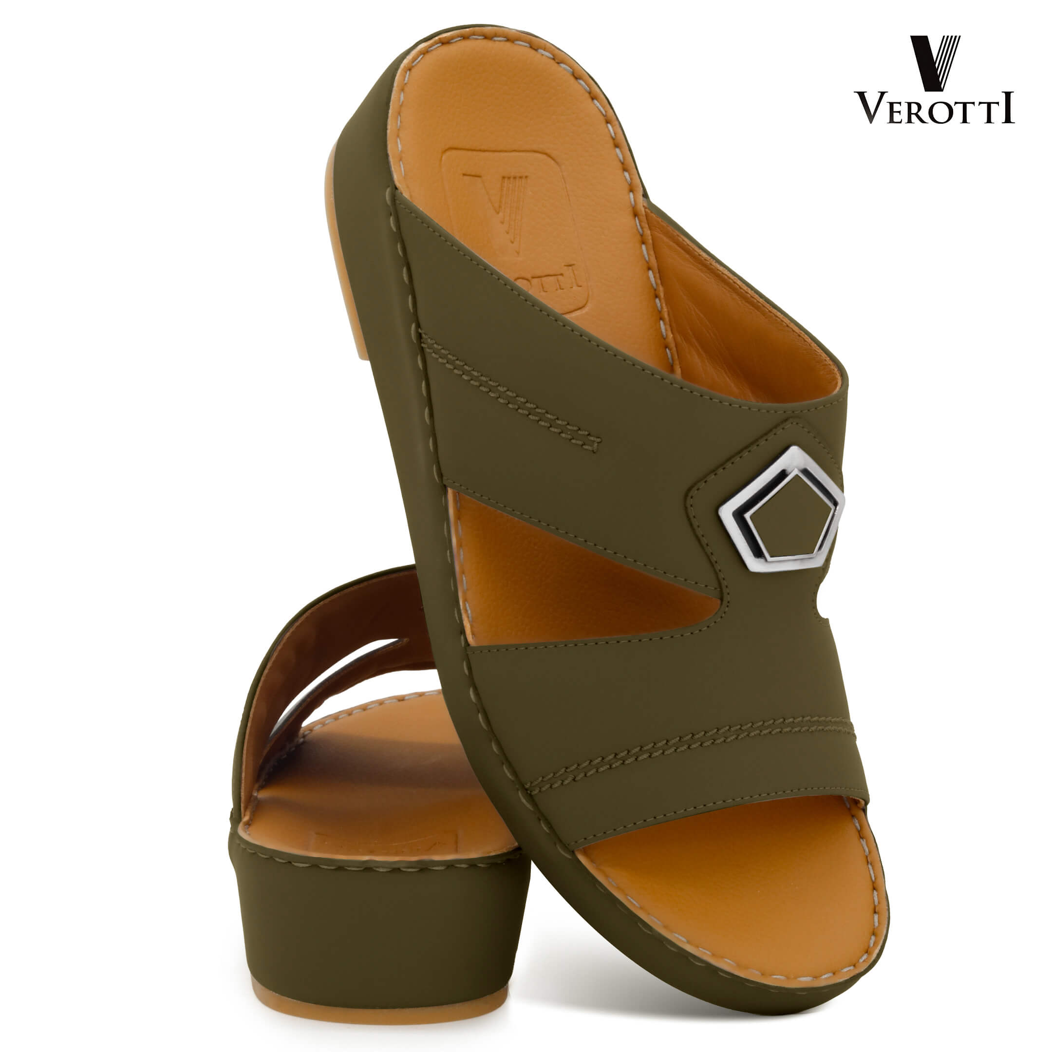 Verotti[X516]V-132-Truffle-Gents-Arabic-Sandal-40