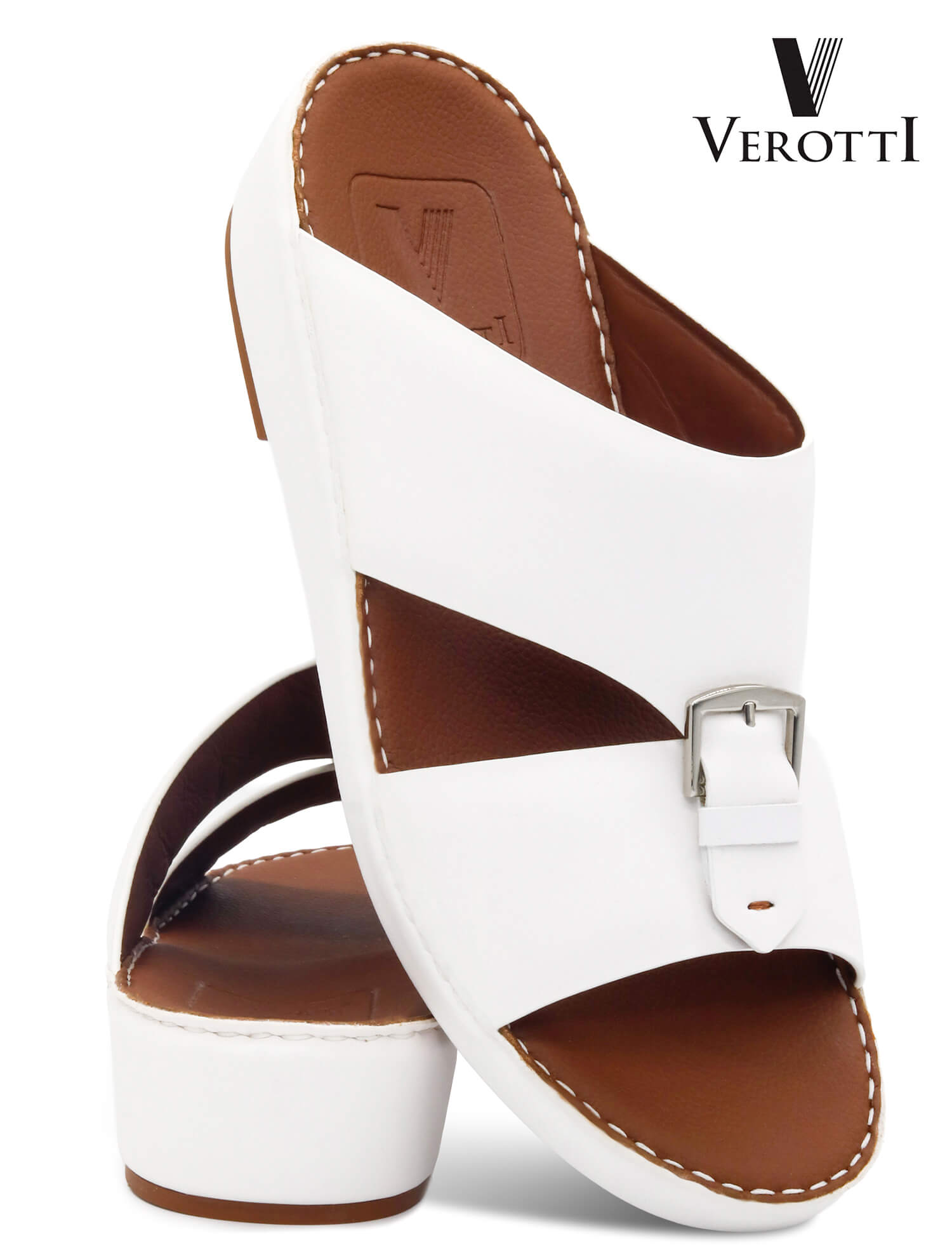 Verotti[X529]VTS-110 White Gents Arabic Sandal