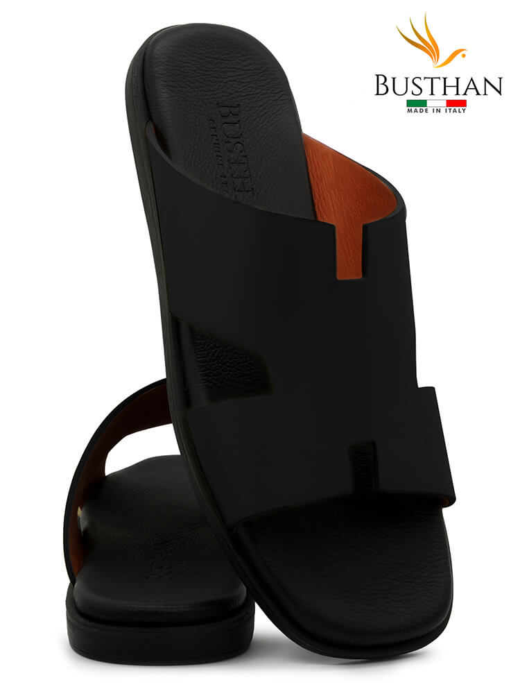 Busthan 26/01 [H126] Black Gents Sandal