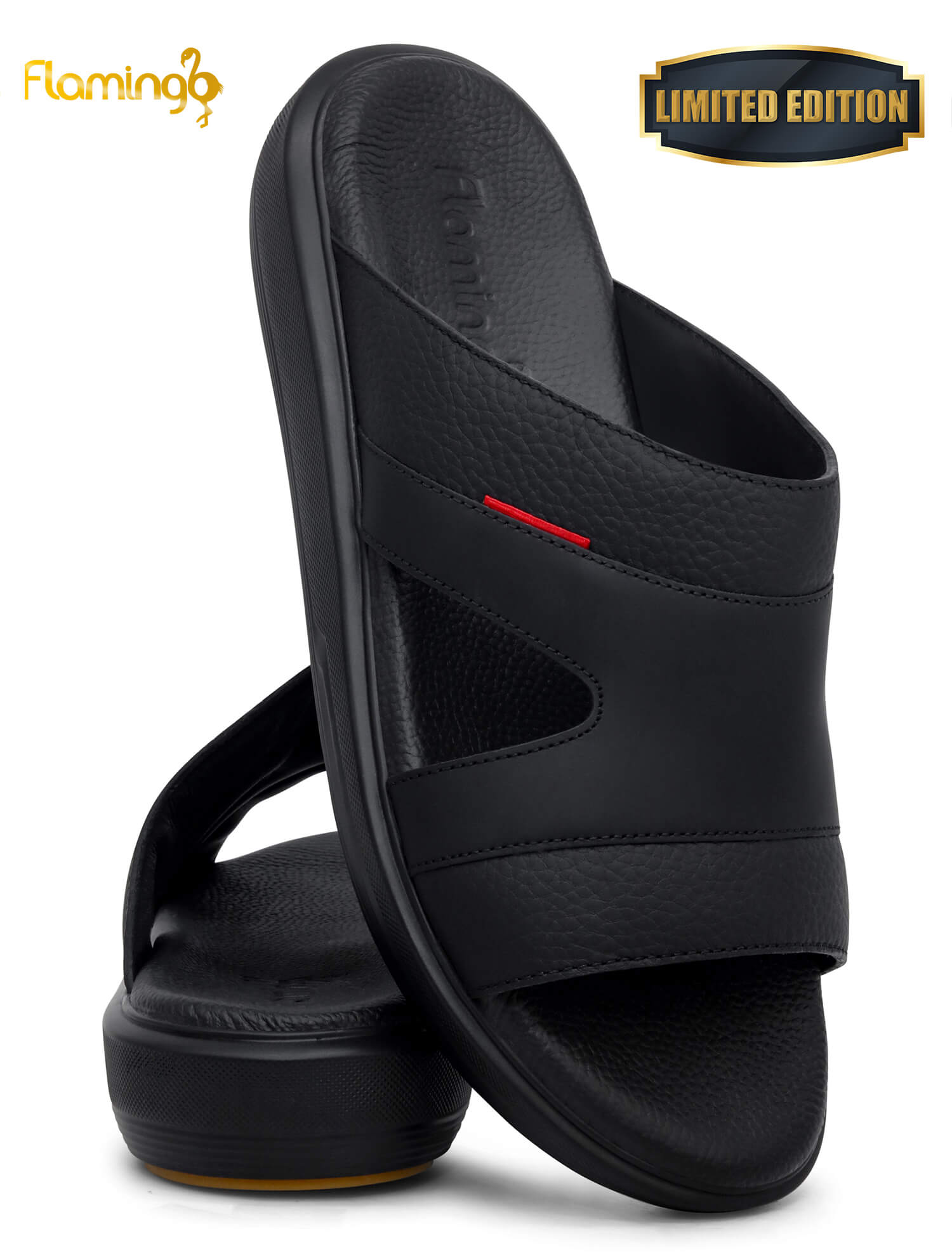 Flamingo Premium[FG115]7005 Black Gents Arabic Sandal